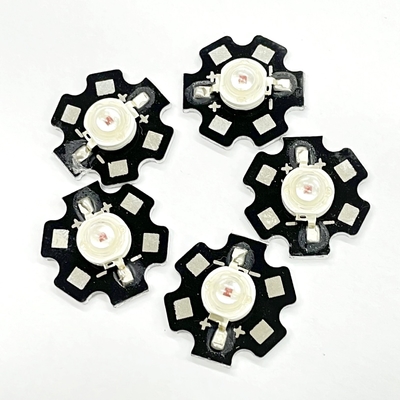 スターボード 凸 1W 3000K 3200K パッド付き 3.1-3.3v 高電力 SMD LED ホットホワイト 発光色