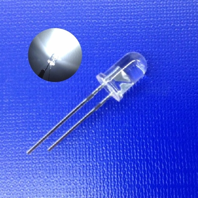 交通警報灯 LEDダイオード 5mm 45deg 白色 7000K 20000mcd 高強度