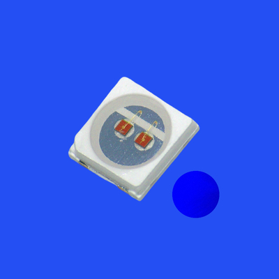 SMD3030 3.0x3.0mm 青色 460-470nm 1-2LM 120度 水透明レンズ PCT ブレーケット LEDチップ