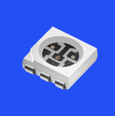 SMD5050 RGB LEDダイオード 5.0x5.0mm PCT ブレーキット 120deg 6pin クリアレンズ 0.6W LEDチップ