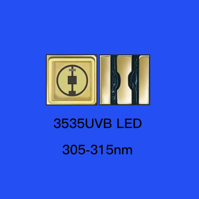 35*35mm 310nm UV LEDダイオード セラミックシール 120度 クリアレンズ UVBチップダイオード