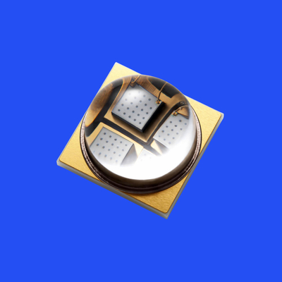 7.0*7.0mm 365-370nm UV LEDダイオード 60度 クリアレンズ UVB LEDダイオード