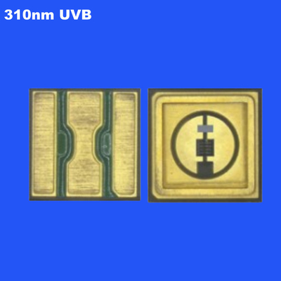 0.6W 310nm UVB 3535 SMD LEDチップ 陶磁シール 透明レンズ 120度 植物の成長